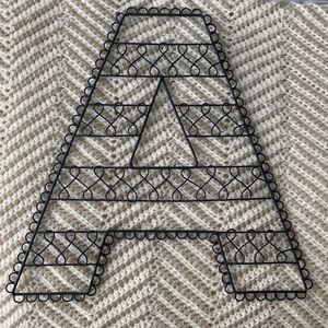 Pottery Barn “A” Wire Wall Hanging